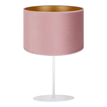 Duolla - Stolní lampa ROLLER 1xE14/15W/230V pr. 20 cm růžová/zlatá