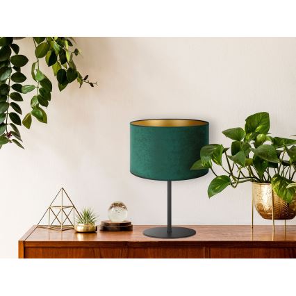 Duolla - Stolní lampa ROLLER 1xE14/15W/230V tmavě pr. 20 cm zelená/zlatá