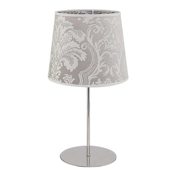Duolla - Stolní lampa SOPRANO 1xE27/40W/230V pr. 24 cm stříbrná