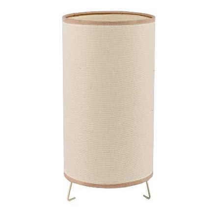 Duolla - Stolní lampa TUBA 1xE27/40W/230V pr. 15 cm béžová