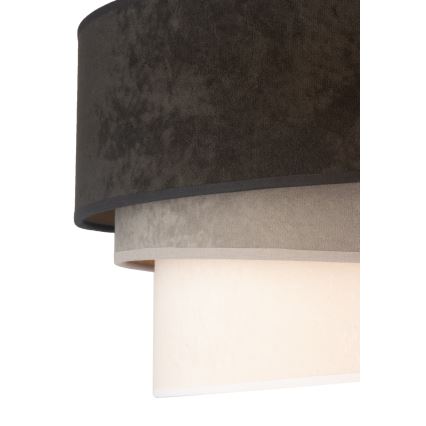 Duolla - Stropní svítidlo DEVON 1xE27/40W/230V pr. 45 cm černá/šedá/béžová