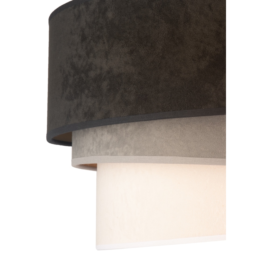 Duolla - Stropní svítidlo DEVON 1xE27/40W/230V pr. 45 cm černá/šedá/béžová