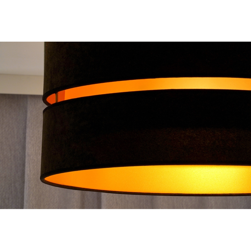Duolla - Stropní svítidlo DUO 1xE27/40W/230V pr. 40 cm černá/zlatá
