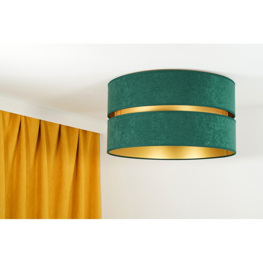 Duolla - Stropní svítidlo DUO 1xE27/40W/230V pr. 40 cm zelená/zlatá