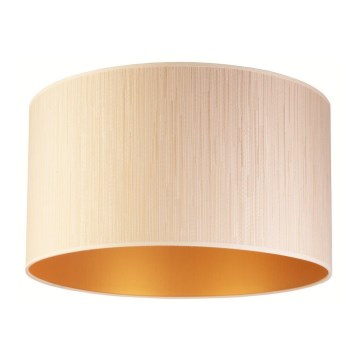 Duolla - Stropní svítidlo ESSEX 1xE27/40W/230V pr. 45 cm béžová/zlatá