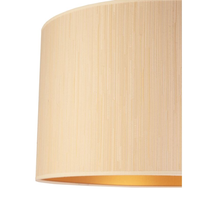 Duolla - Stropní svítidlo ESSEX 1xE27/40W/230V pr. 45 cm béžová/zlatá