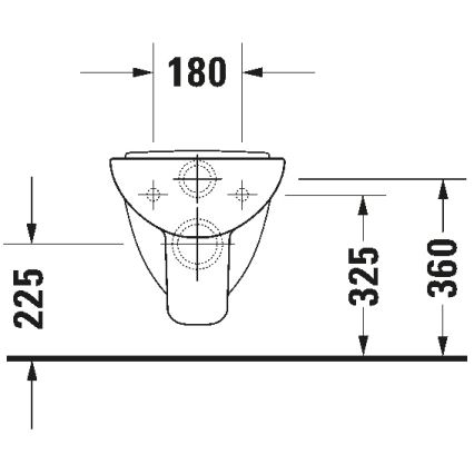Duravit 22110900002 - Závěsné WC D-CODE keramika/lesklá bílá