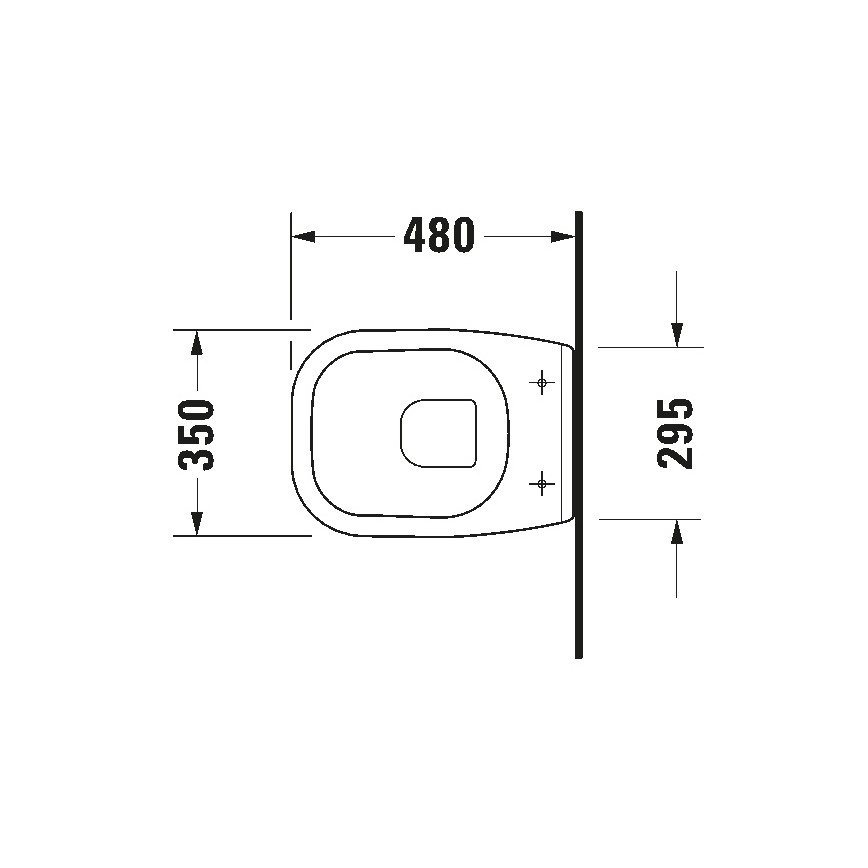 Duravit 22110900002 - Závěsné WC D-CODE keramika/lesklá bílá