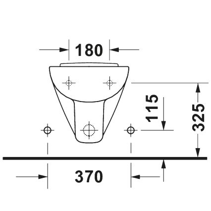Duravit 22371500002 - Závěsný bidet D-CODE keramika/lesklá bílá