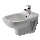 Duravit 22571500002 - Závěsný bidet D-CODE keramika/lesklá bílá
