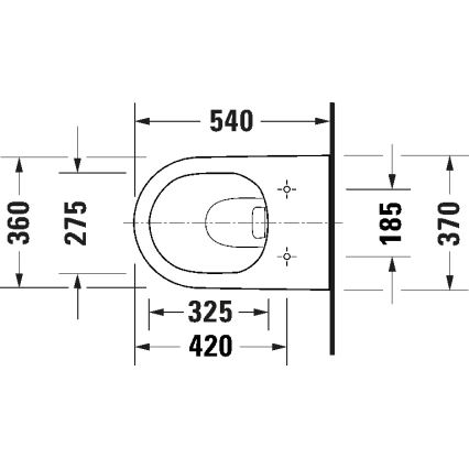 Duravit 29030900212 - Závěsné WC Rimless D-CODE keramika/lesklá bílá