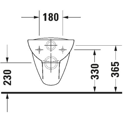 Duravit 45351900A1 - Závěsné WC s prkénkem D-CODE keramika/lesklá bílá