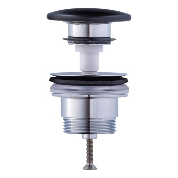 Duravit 50791300 - Umyvadlová výpusť PUSH-OPEN pr. 6,5 cm matný antracit