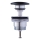 Duravit 50791300 - Umyvadlová výpusť PUSH-OPEN pr. 6,5 cm matný antracit