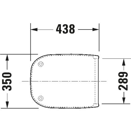 Duravit 67390099 - Záchodové prkénko SoftClose D-CODE 35x43,8 cm bílá