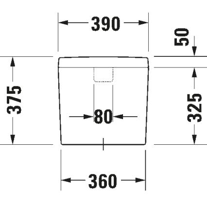 Duravit 927000004 - Splachovací nádržka pro WC D-CODE 6/3l keramika/bílá