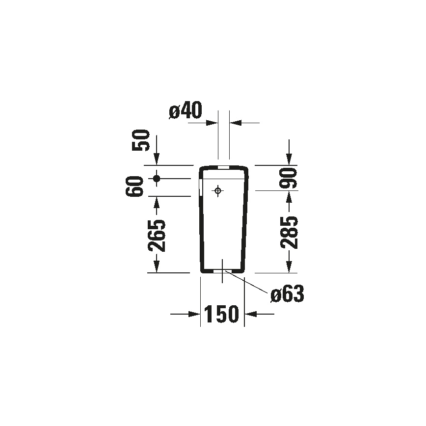 Duravit 927000004 - Splachovací nádržka pro WC D-CODE 6/3l keramika/bílá