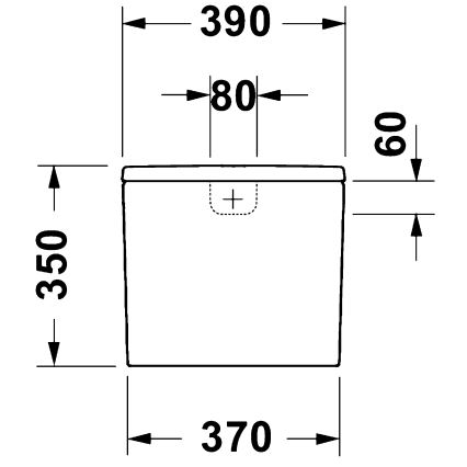 Duravit 9530000852 - Splachovací nádržka pro WC D-CODE 4,5/3l keramika/bílá