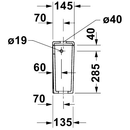 Duravit 9530000852 - Splachovací nádržka pro WC D-CODE 4,5/3l keramika/bílá