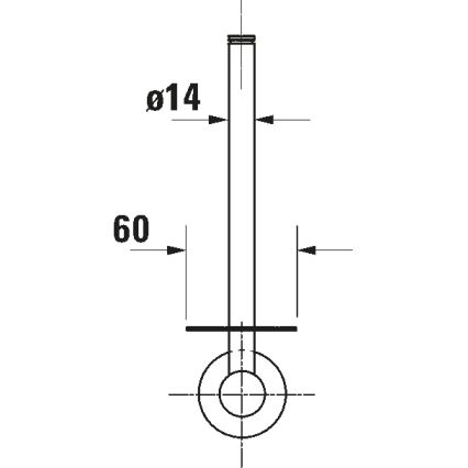 Duravit 99151000 - Držák toaletního papíru D-CODE lesklý chrom