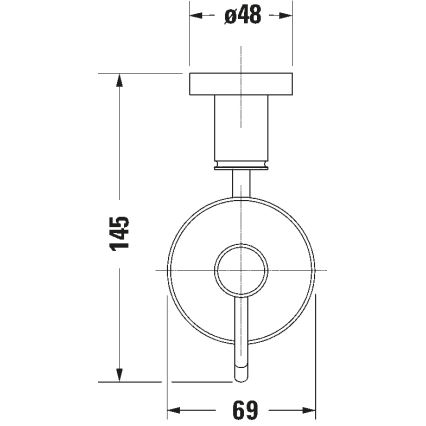 Duravit 99164600 - Nástěnný dávkovač mýdla D-CODE 390 ml mléčné sklo/matná černá