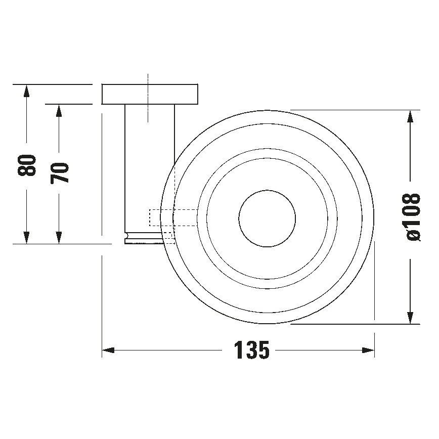 Duravit 99181000 - Nástěnná mýdlenka D-CODE pravá lesklý chrom