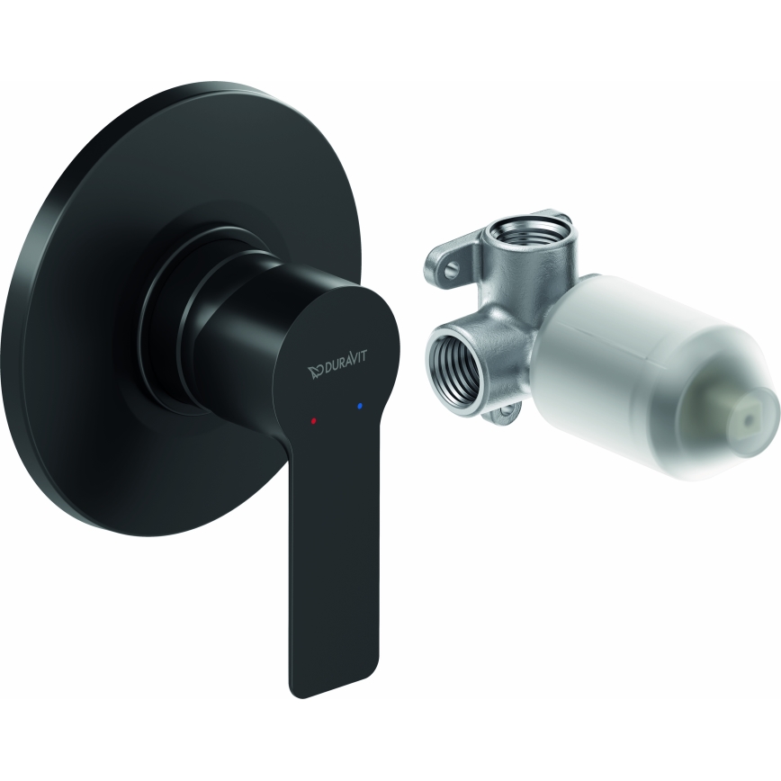 Duravit DC4210007046 - Sprchová baterie pro podomítkovou instalaci D-CODE matná černá