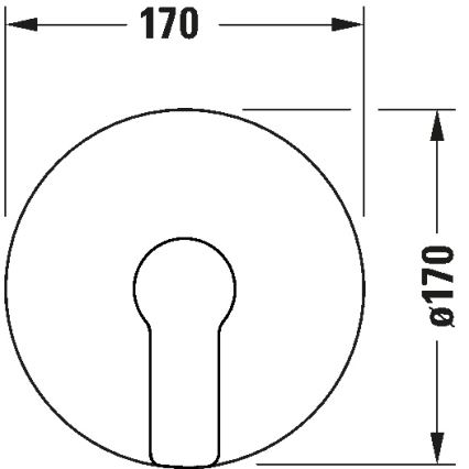 Duravit DC4210010010 - Sprchová baterie pro podomítkovou instalaci D-CODE lesklý chrom