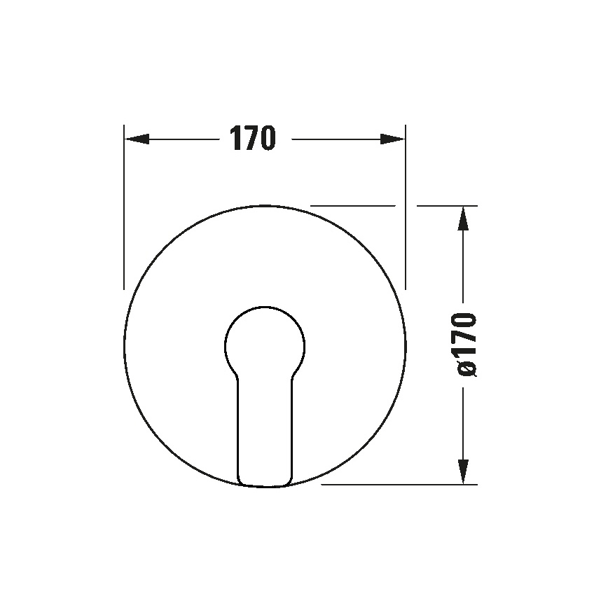 Duravit DC4210010010 - Sprchová baterie pro podomítkovou instalaci D-CODE lesklý chrom
