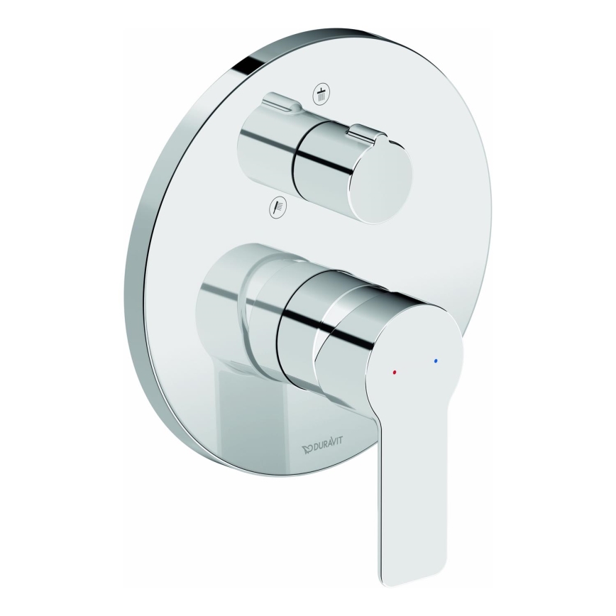Duravit DC4210012010 - Sprchová baterie pro podomítkovou instalaci D-CODE lesklý chrom