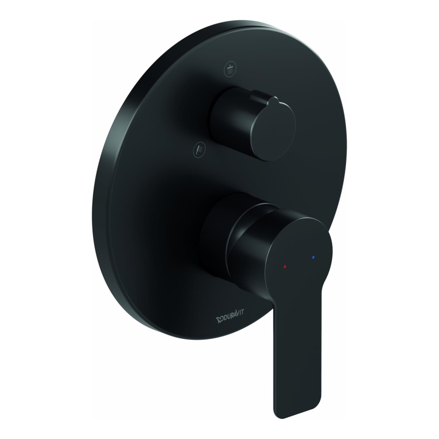 Duravit DC4210012046 - Sprchová baterie pro podomítkovou instalaci D-CODE matná černá