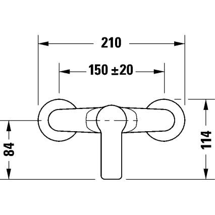 Duravit DC4230001046 - Sprchová baterie D-CODE matná černá