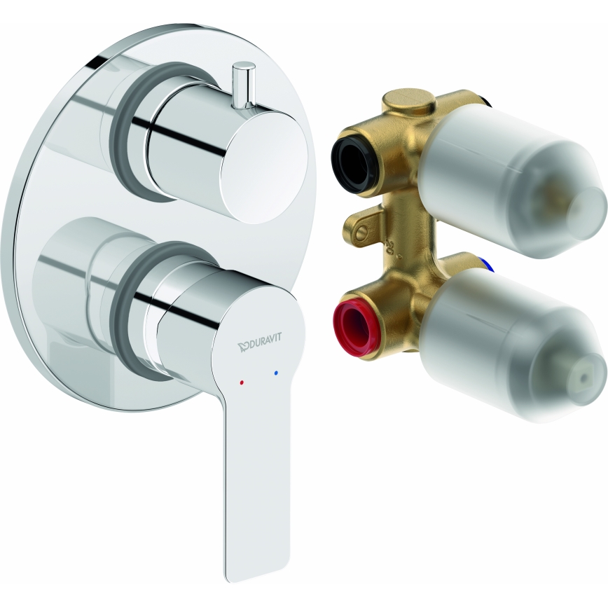 Duravit DC5210008010 - Sprchová baterie pro podomítkovou instalaci D-CODE lesklý chrom