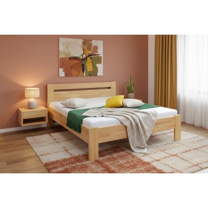 Dvoulůžková postel z masivu AMARA 180x200 cm buk