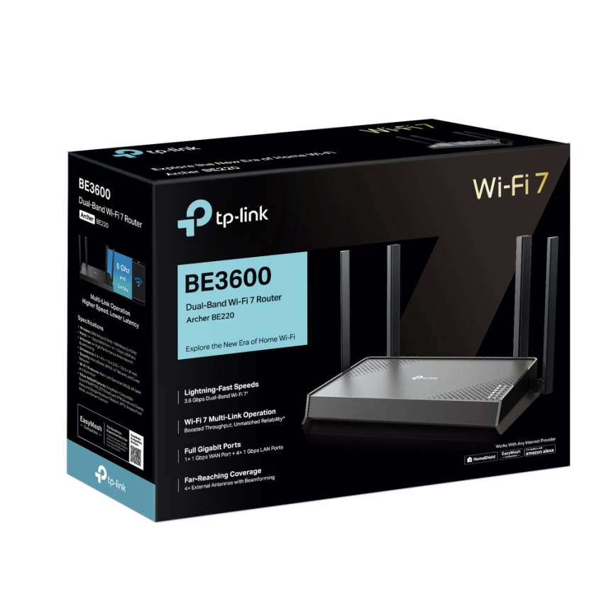 Dvoupásmový Wi-Fi 7 router