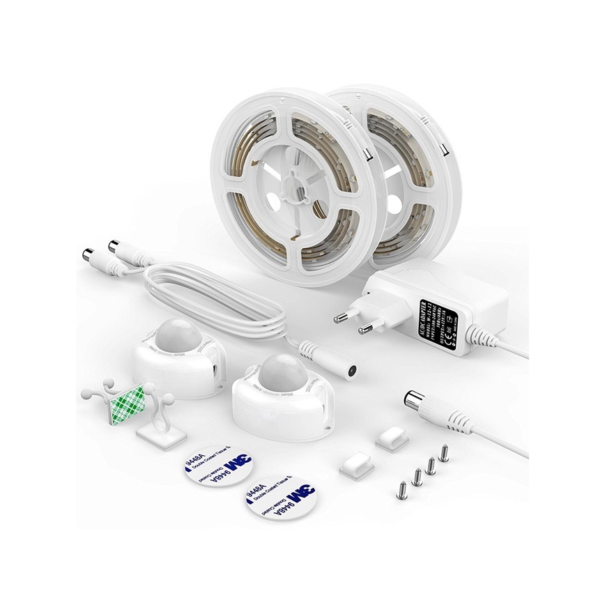 SADA 2x LED Pásek se senzorem 1,2 m LED/3,6W/230V