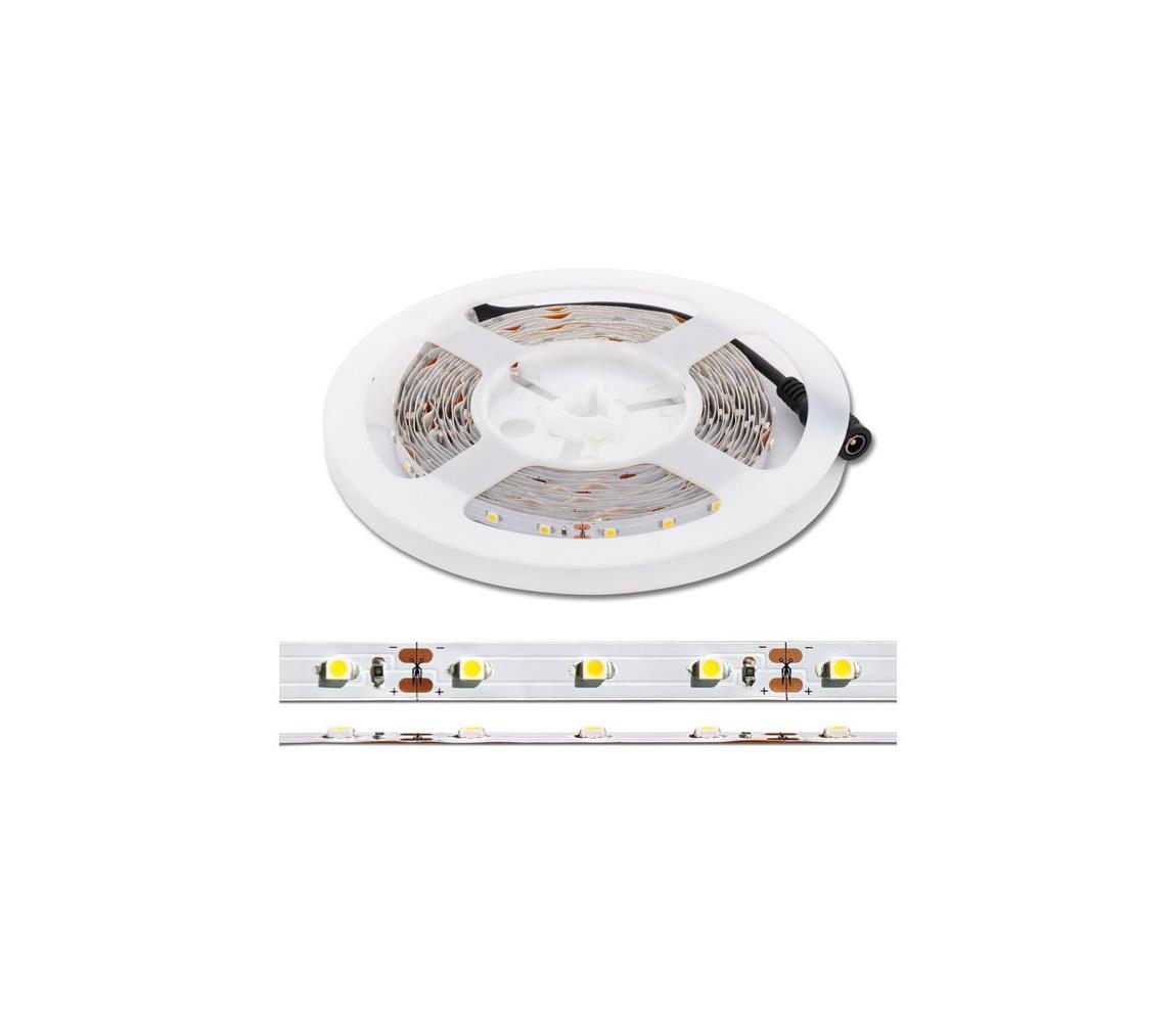 Ecolite LED páska DX-SMD3528-BI/5M LED set vč.adpt., 60xSMD/m, 5m, 4.8W/m, IP2