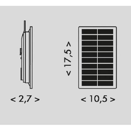 LED Solární pásek 3,7V 2400 mAh 5 m IP65