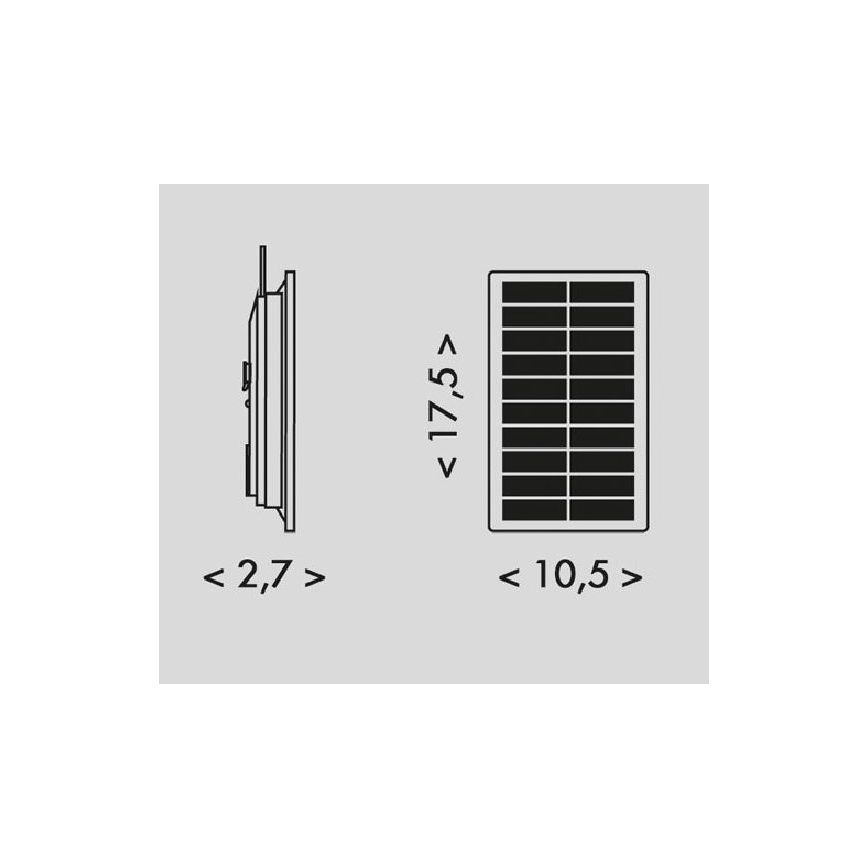 LED Solární pásek 3,7V 2400 mAh 5 m IP65