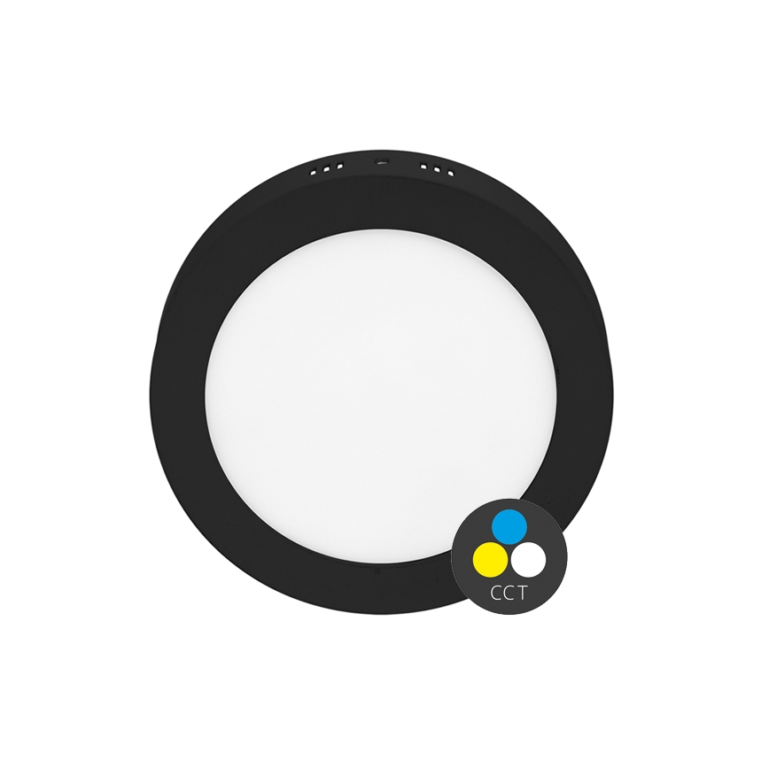 LED Stropní svítidlo LADA LED/12W/230V 3000/4000/6000K pr. 17 cm černá