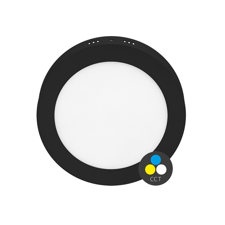 LED Stropní svítidlo LADA LED/18W/230V 3000/4000/6000K pr. 22 cm černá