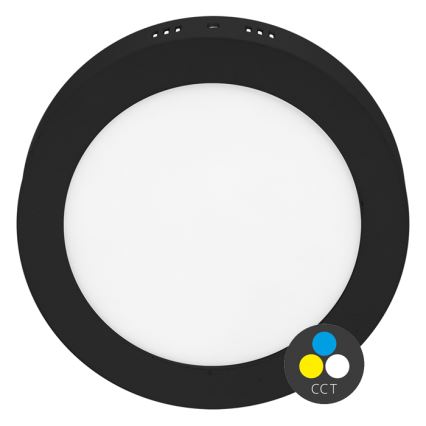 LED Stropní svítidlo LADA LED/25W/230V 3000/4000/6000K pr. 30 cm černá