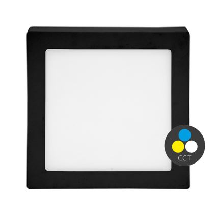 LED Stropní svítidlo RAFA LED/12W/230V 3000/4000/6000K 17x17 cm černá
