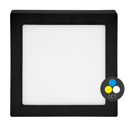 LED Stropní svítidlo RAFA LED/18W/230V 3000/4000/6000K 22x22 cm černá
