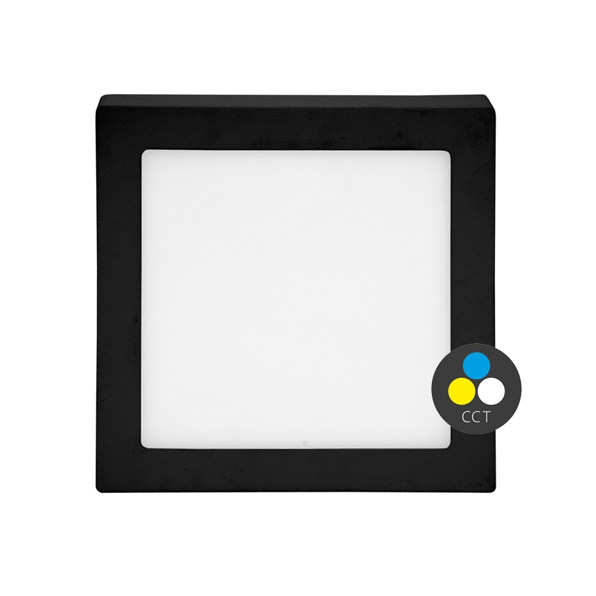 LED Stropní svítidlo RAFA LED/18W/230V 3000/4000/6000K 22x22 cm černá