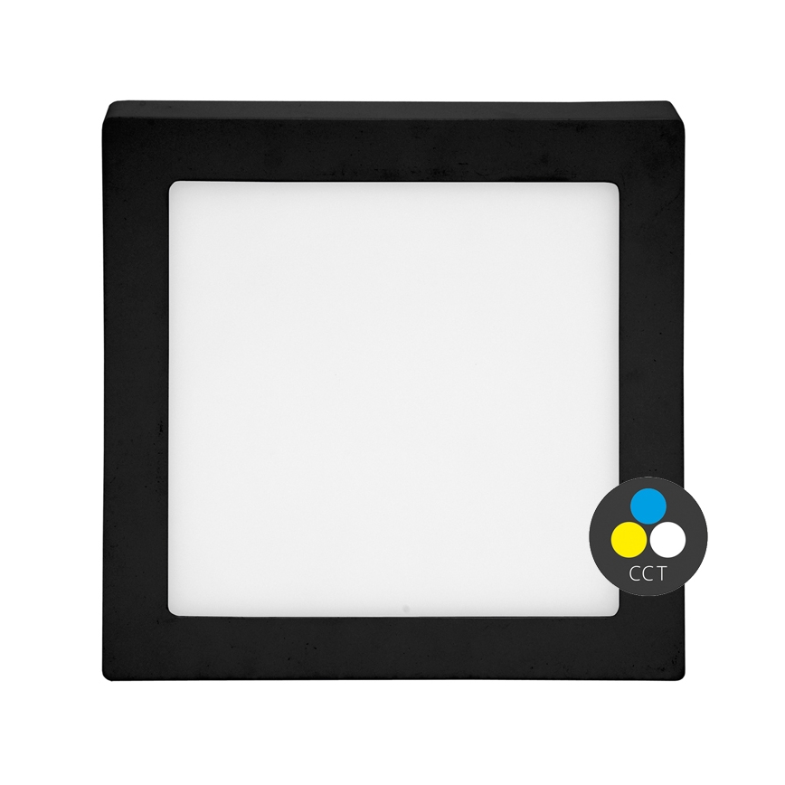 LED Stropní svítidlo RAFA LED/25W/230V 3000/4000/6000K 30x30 cm černá