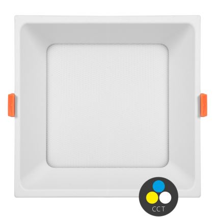 LED Podhledové svítidlo TONY LED/36W/230V 3000/4000/6500K 22x22 cm bílá