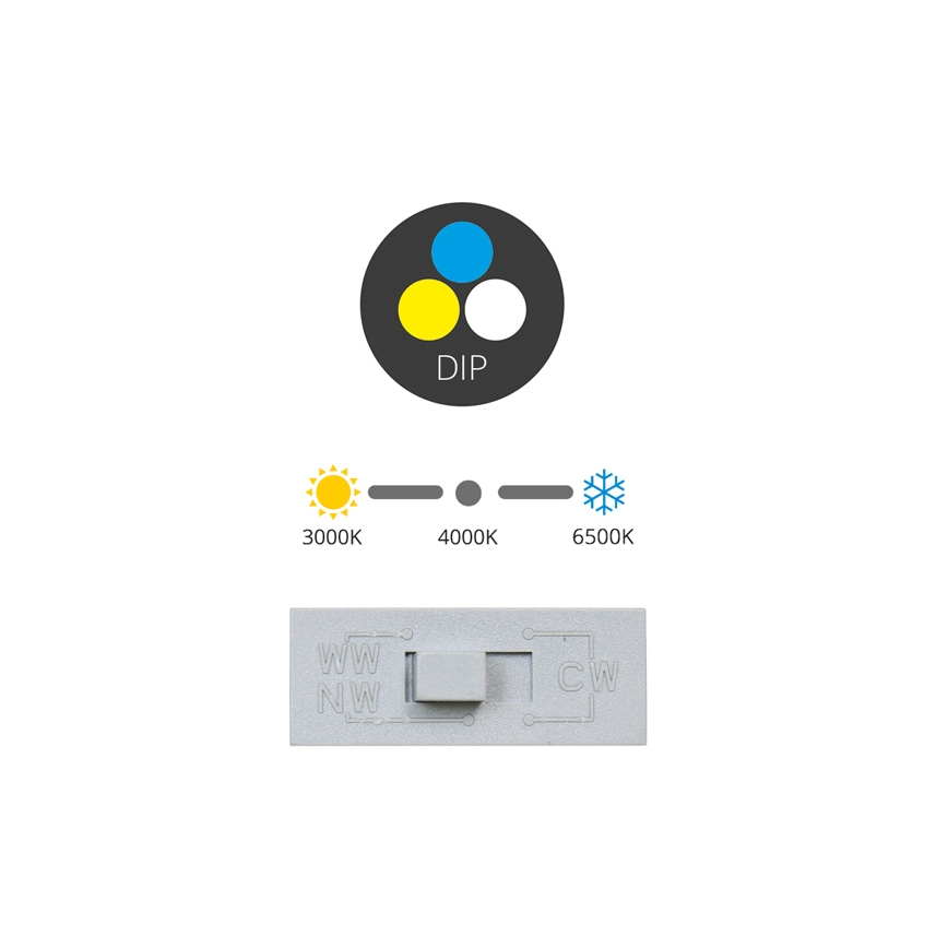 LED Podhledové svítidlo TONY LED/36W/230V 3000/4000/6500K 22x22 cm bílá
