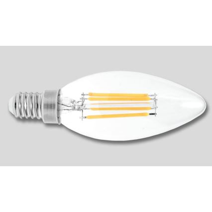 LED Žárovka RETRO C37 E14/2W/230V 3000K 320lm