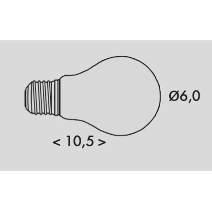 LED Žárovka RETRO A60 E27/4W/230V 3000K 840lm